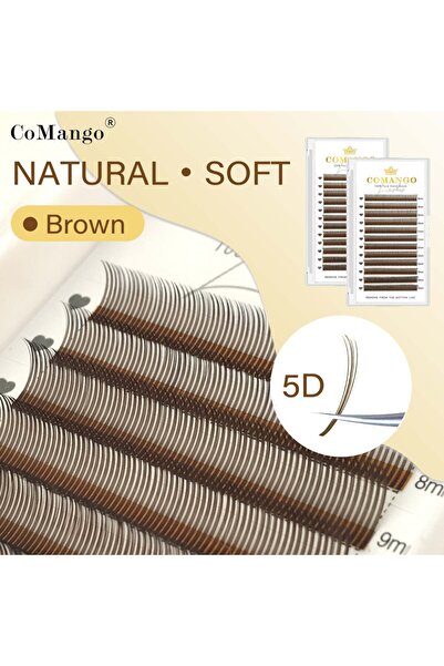 Choice1 مزيج من 8-15 مم 0.07 مم رموش فلورا بنية اللون من كومانجو سبايكي فلورا...