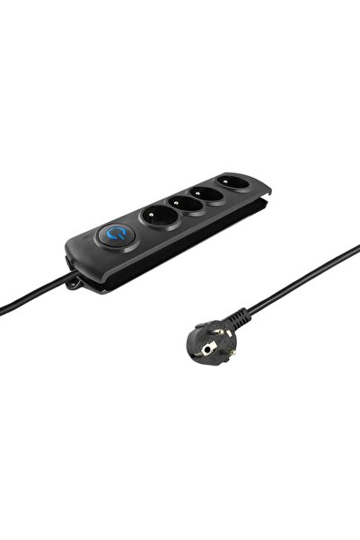 Qoltec Protecție la supratensiune | 4 prize | 1,5 m