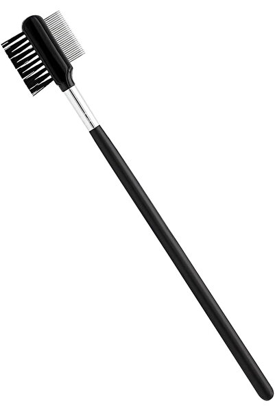 Choice black Eyelash Comb Angled Eyebrow Brush Rustproof Eyelash Brush Multif...