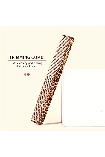 Choice yellow 1 Leopard Print Home Hair Comb with Wide and Dense Teeth. It is...