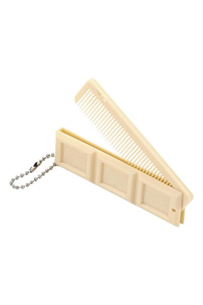 choice2 A 2 in 1 Folding Cholate-Shaped Folding Comb with Mirror Portable Mas...