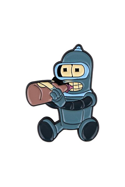 Choice 5 دبابيس معدنية مطلية بالمينا بتصميم روبوت كرتوني عتيق للنساء، مجوهرات...