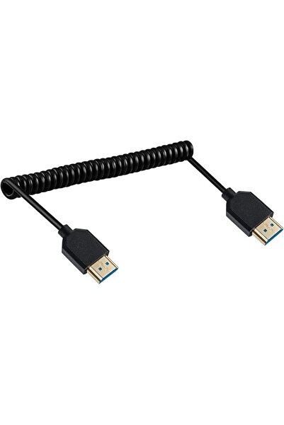 The Bros كابل HDMI حلزوني من إروركس بدقة 8K، إصدار 2.1، ذكر إلى ذكر، مطلي بال...