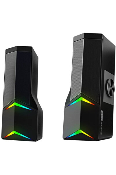 Gogen Boxe PC 2in1 PSU103, 2 x 3 W, Bluetooth, iluminare RGB, USB, Negru