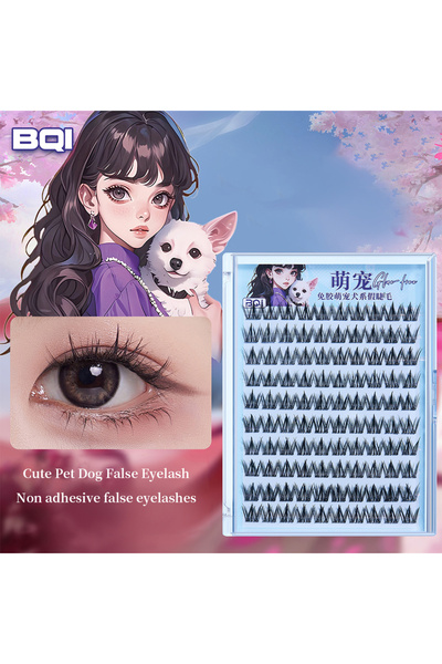 Choice1 B7752 BQI رموش صناعية طبيعية بدون غراء، 10 صفوف، أداة مكياج عملية، نا...