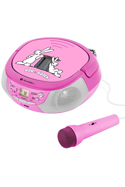 Gogen Radio CD pentru copii BOB AND BOBEK, 2 x 0,8 W, Bluetooth, karaoke, mic...