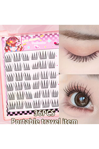 Choice مجموعة وصلات رموش صناعية مريحة بستة صفوف [لا حاجة للغراء]، 60 مجموعة، ...