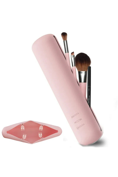 Choice Light Pink 1-5pcs Silicone Makeup Brush Storage Bag Waterproof Makeup ...