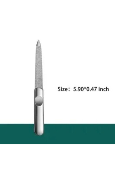Choice 5.90 بوصة، قطعة واحدة من مبرد الأظافر من الفولاذ المقاوم للصدأ، ورق صن...