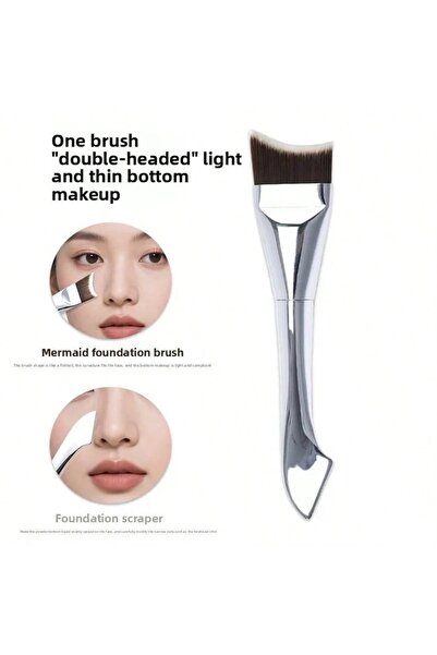 Choice1 A Upgraded Crescent Design Foundation Makeup Brush Ultra-thin Smooth ...