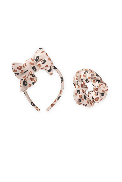 Cigit Crown fiyoklu elastic buckle set stone leopard pattern