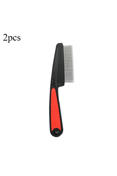 Choice قطعتان أو نصف قطعة من مشط إزالة القمل والصئبان، مشط شعر من الفولاذ الم...