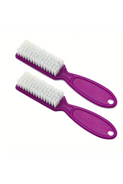 Choice مجموعة فرشاة أظافر بنفسجية، قطعتان، فرشاة بلاستيكية ناعمة لتنظيف الأظا...