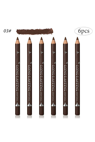 Choice 6pc-03LIGHT BROWN 6/12Pcs Eye Brow Pencil Waterproof Professional Wome...