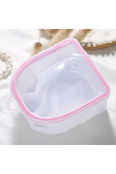 Choice Pink Double soaking hand bowl, exfoliating manicure cleaning care roun...