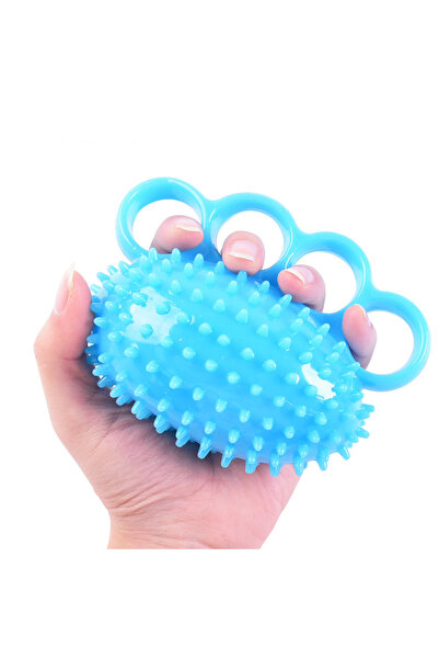 JETTING كرة تدليك ناعمة الملمس من مادة TPR بأربعة أصابع على شكل قنفذ، مناسبة ...