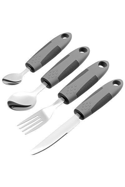 Choice 4pcs 4Pcs Elderly Utensils Adaptive Built Up Utensils Nonslip Spoon Ha...
