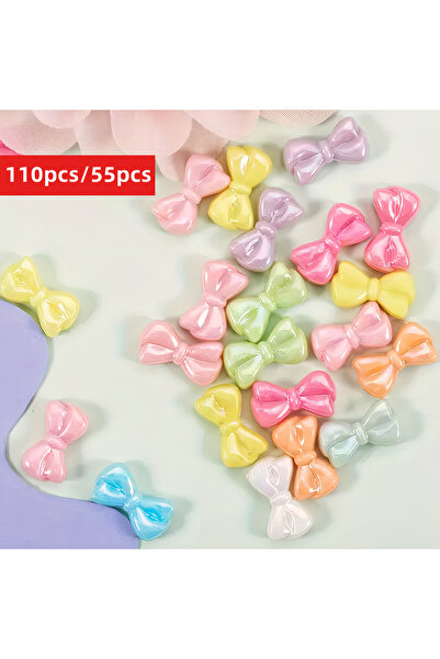 Choice1 55pcs 17mm Acrylic Bpw 110/55pcs 17*9mm Acrylic Loose Beads AB Rainbo...