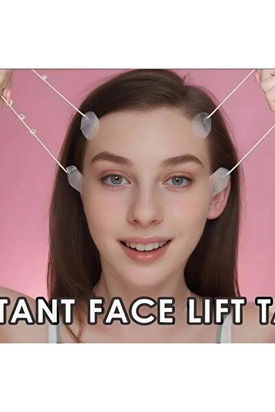 Choice مجموعة شرائط وأربطة شد الوجه غير المرئية باللون الأبيض، 18 قطعة من لصق...