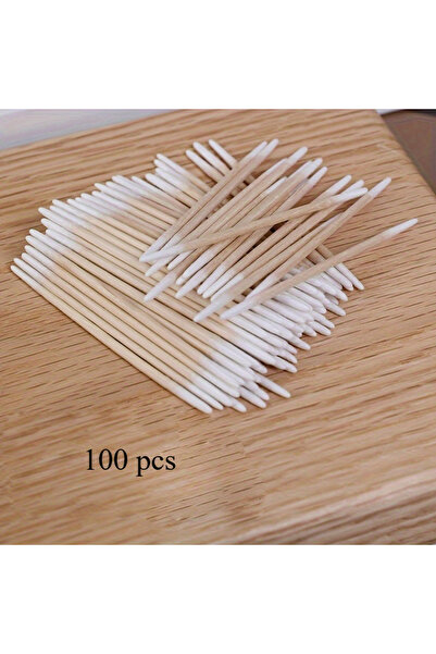 Choice 100 قطعة بيضاء، عبوة واحدة من أعواد تنظيف الأظافر الخشبية، أعواد قطنية...