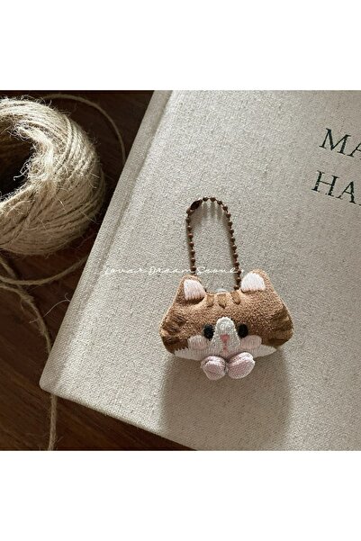 Choice أنا كورية جديدة، سلسلة مفاتيح على شكل دب راعي بقر، جرو، قطة صغيرة، قلا...