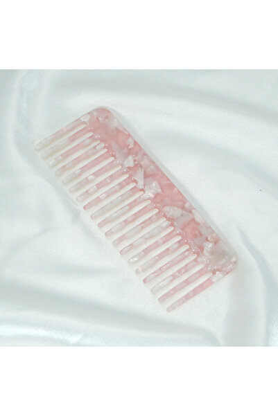 Choice مجموعة أمشاط شعر من الأسيتات الوردية مقاس sz322 - مشط واسع الأسنان لفك...