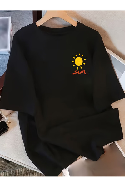 ELAN WEAR Unisex Ανδρικό/Γυναικείο μπλουζάκι με προσαρμοσμένη στάμπα, υπερμεγ...