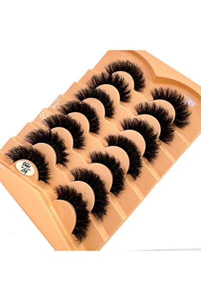Choice23 7pairs 6D-H56 AMSDCN 7 Pairs Faux Mink Lashes Fluffy Natural Look Fa...