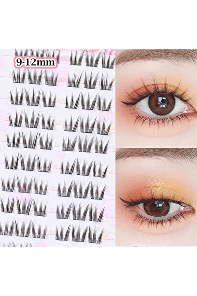 Choice رموش عنقودية ذاتية اللصق MJ-MZZ، مقاس 9-12 مم، ناعمة، بنمط آيدول، قابل...