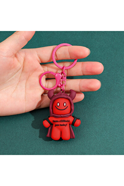 Choice سلسلة مفاتيح لعبة Forsaken Chance مقاس 6 سم - دمية صبي يرتدي رداءً أحم...