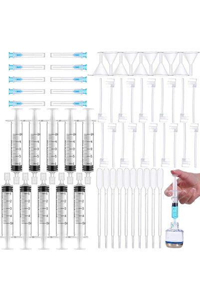 Choice 60 Pieces 1 Set 60-Piece Perfume Refill Pump Tool Set, Transparent Pla...