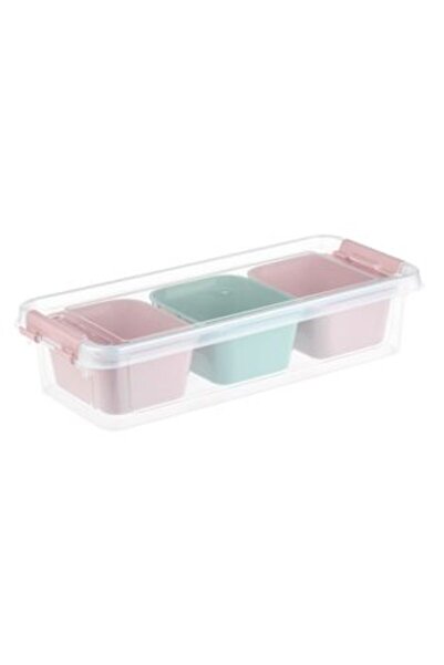 SHOPIENS Plastic Organizer Box with 3 Compartments