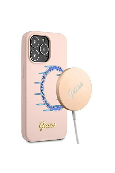 Guess GUHMP13XLSLMGLP iPhone 13 Pro Max 6.7" light pink/light pink hardc...