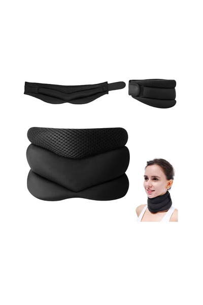 Choice black Anti-Snoring Neck Brace, Adjustable Soft Foam Neck Support for S...
