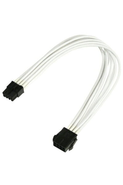Nanoxia Cablu prelungitor PCI-E cu 8 pini, 30 cm, alb