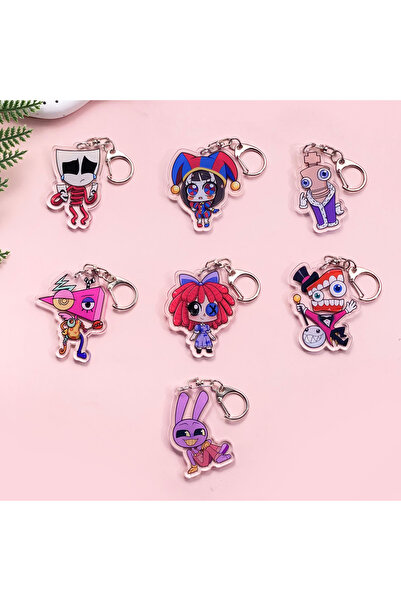 Choice 5 cm 8 1/7Pcs Cartoon The Amazing Digital Circus Acrylic Keychain Acce...