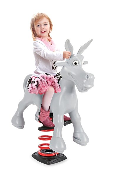 PİLSAN Children's swing on springs Donkey Grey