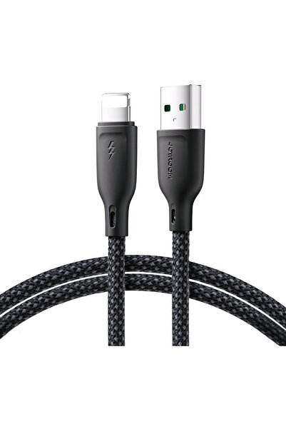 Joyroom Cablu USB-A / Lightning 3A SA34-AL3 seria Multi-Color, 1 m - Negru