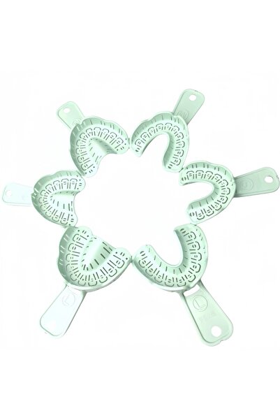 Choice طقم من 6 قطع من قوالب بلاستيكية زرقاء لطباعة الأسنان، مقاسات صغيرة/متو...