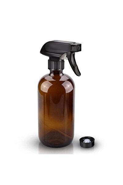 Choice عبوتان من زجاجات الرش الزجاجية الكهرمانية سعة 500 مل، قابلة لإعادة الت...