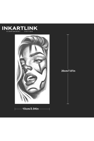 Choice وشم مؤقت هارلي كوين 991-1020XL، يدوم حتى 15 يومًا، تقنية جديدة سحرية م...