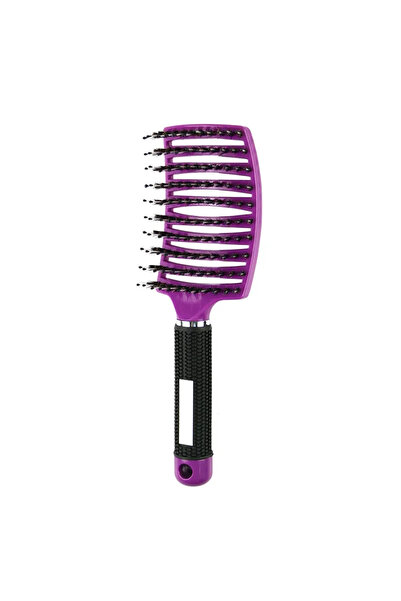 Choice فرشاة شعر أصلية بنفسجية، مشط سحري لفك تشابك الشعر، فرشاة لفك تشابك الش...