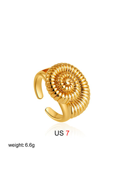 Choice3 T334 2 Vintage Stainless Steel Conch Shell Spiral Twisted Chunky Open...