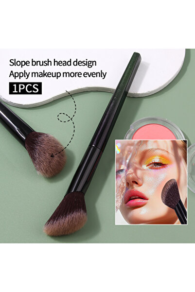 Choice فرشاة كونتور بزاوية جديدة سوداء 2025، فرشاة أحمر خدود، فرشاة إضاءة، فر...