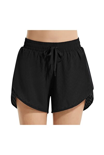 BALEAF Σορτς μαγιό με προστασία UV50+, Γρήγορο στέγνωμα, Με τσέπη, Μαύρο, 3XL