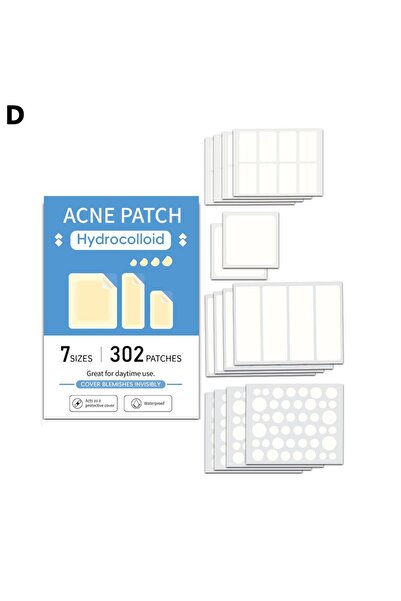 Choice 302 قطعة من لصقات الهيدروكولويد لعلاج حب الشباب، لصقات لطيفة غير مهيجة...