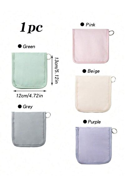 Choice1 1pc grey 1pc Multi Functional Solid Color Fabric Small Medicine Bag, ...