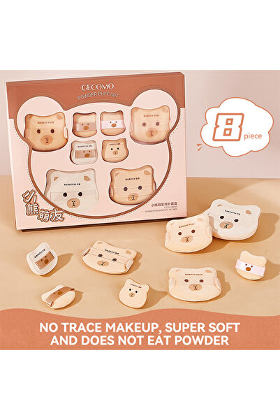 Choice مجموعة إسفنجات البودرة G2213 من جيكومو، مزودة بوسادة هوائية ناعمة ومرن...