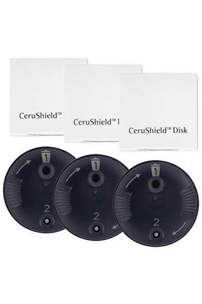 Choice عبوة من 3 قطع (3 عبوات/24 قطعة) لحماية قرص الشمع Phonak CeruShield، وف...