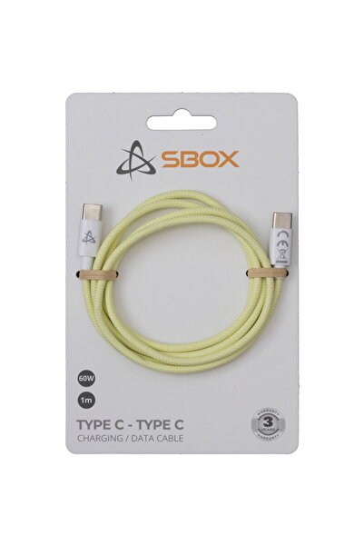 SBOX Tip C - Tip C M/M 1m galben TYPEC-1-Y